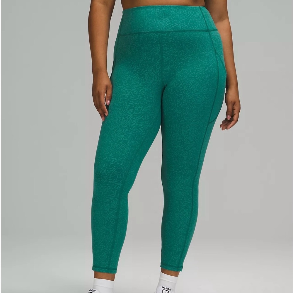 Lululemon leggings Crunch Teal Lagoon